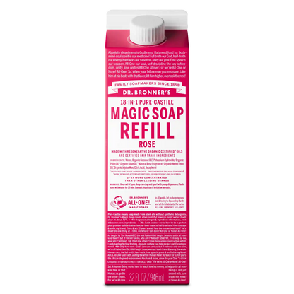 Rose - Pure-Castile Magic Soap Refill