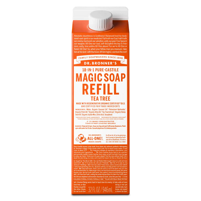 Tea Tree - Pure-Castile Magic Soap Refill