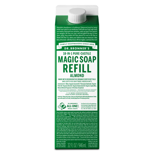 Almond - Pure-Castile Magic Soap Refill